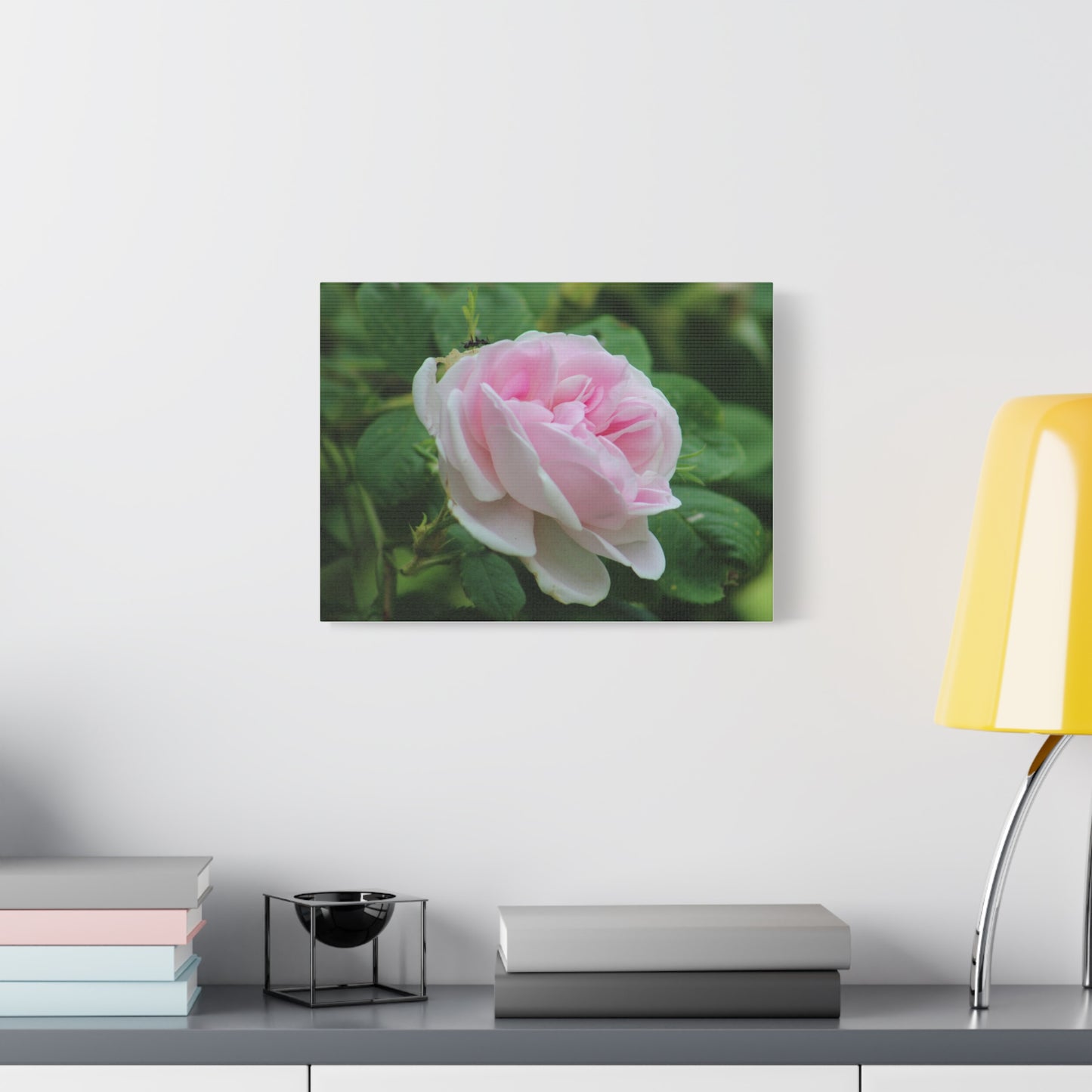 Floral Canvas Art Print, Beautiful Pink Rose, Wall Decor, Gift for Flower Lovers, Home Decoration, Living Room Art