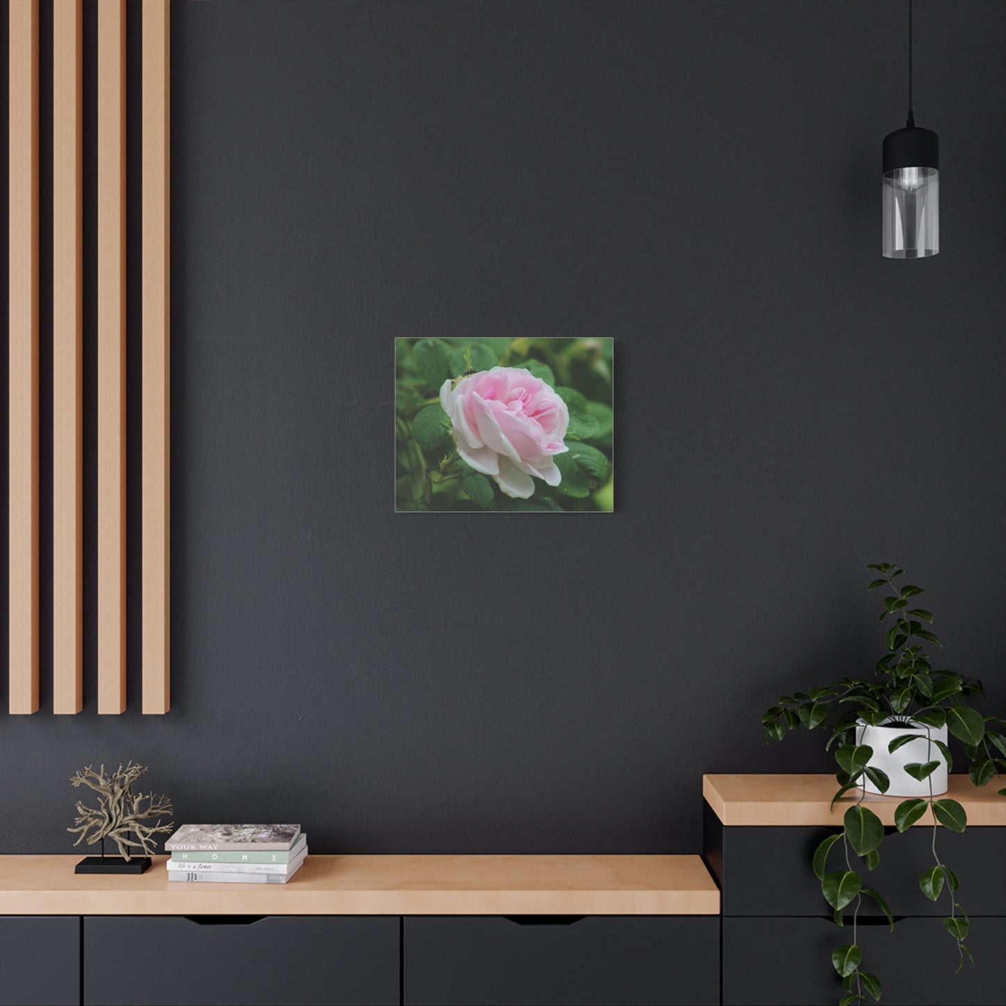 Floral Canvas Art Print, Beautiful Pink Rose, Wall Decor, Gift for Flower Lovers, Home Decoration, Living Room Art