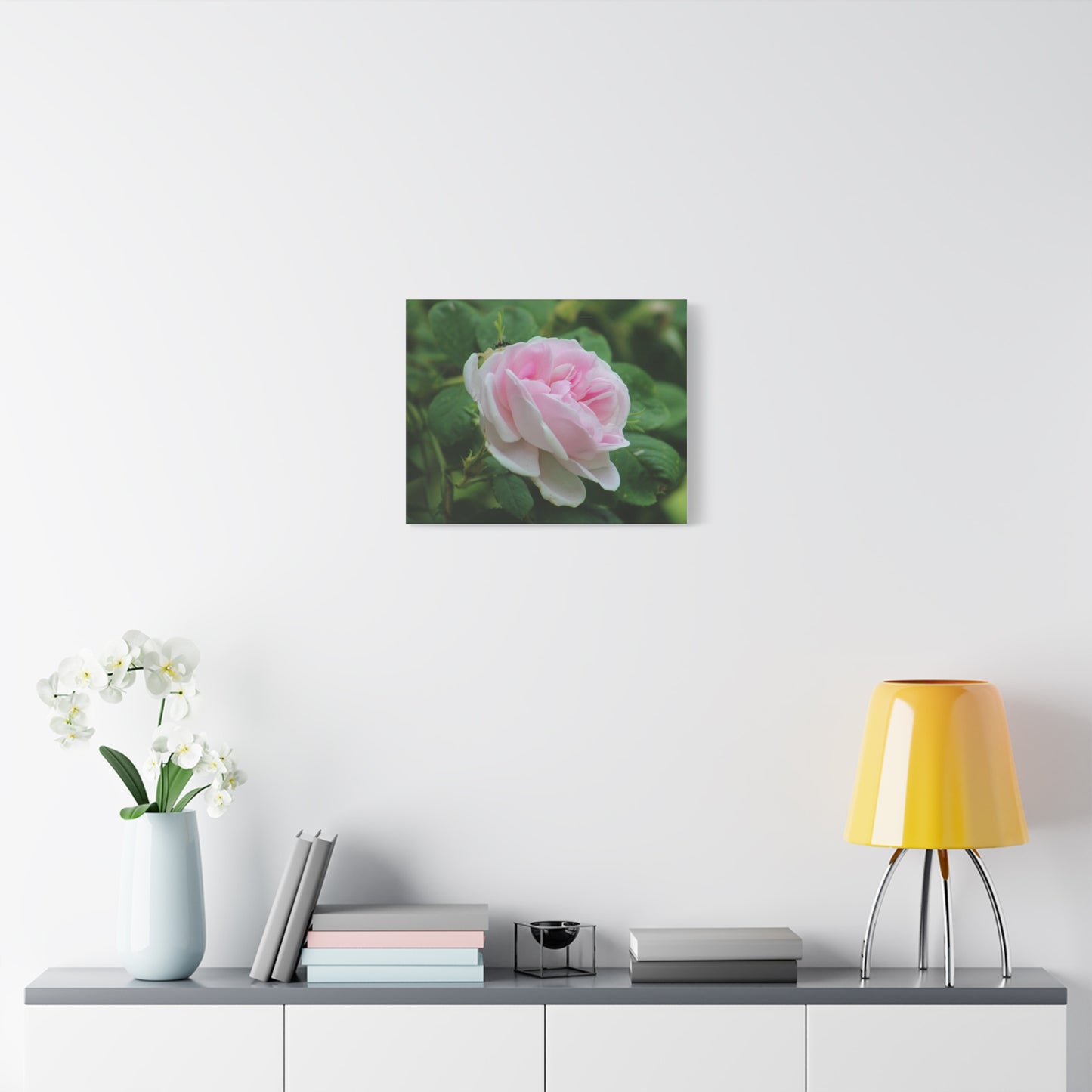 Floral Canvas Art Print, Beautiful Pink Rose, Wall Decor, Gift for Flower Lovers, Home Decoration, Living Room Art