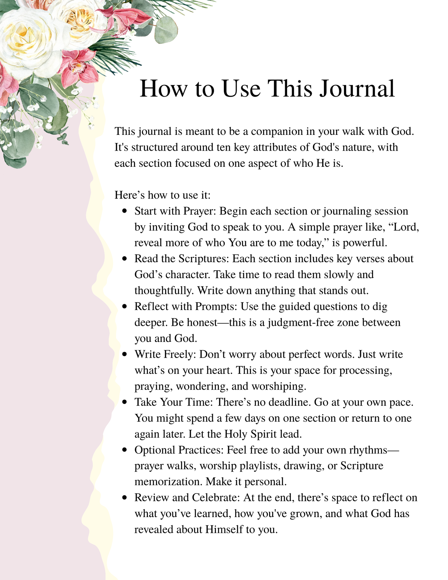 A Journey to Knowing God – Guided Bible Study Journal