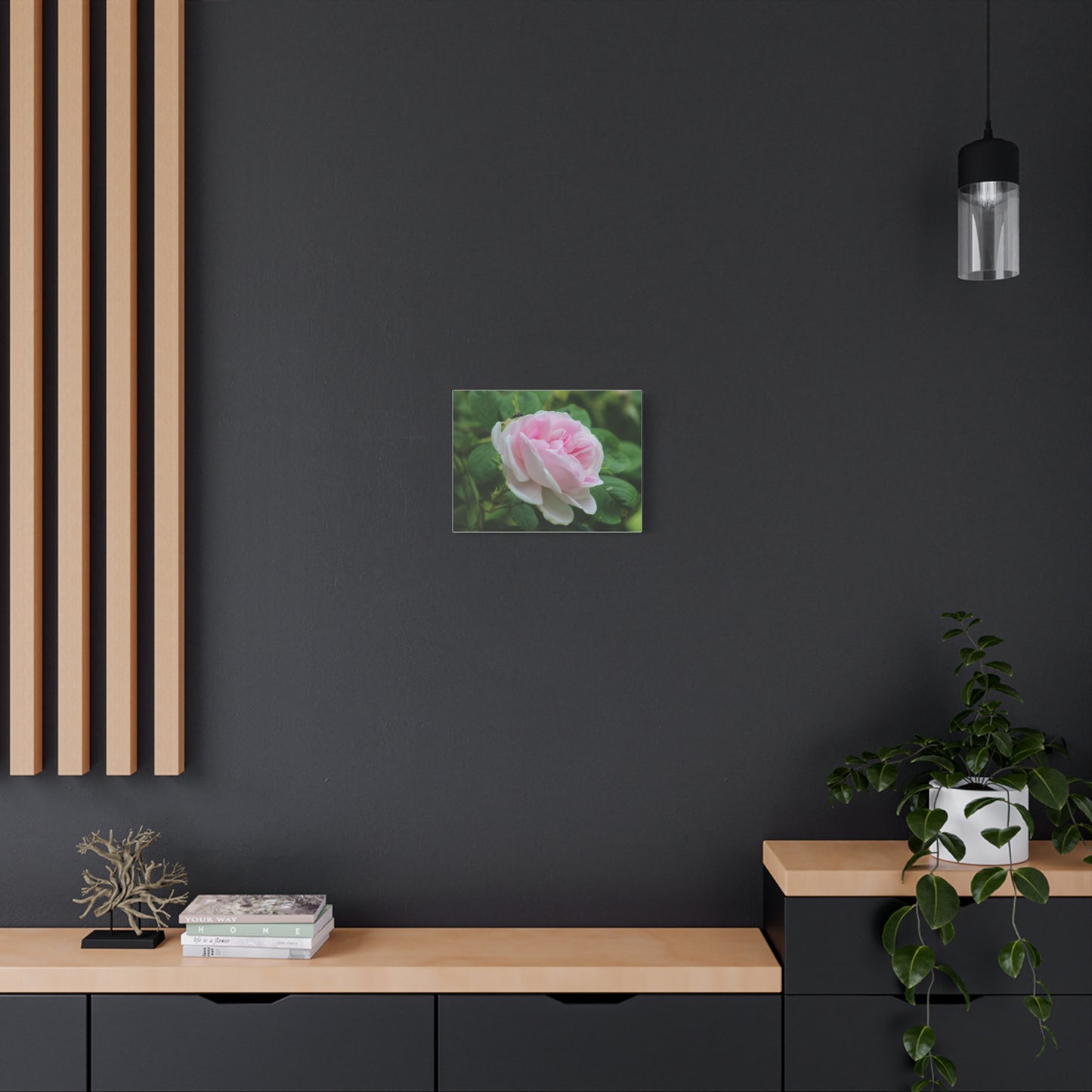 Floral Canvas Art Print, Beautiful Pink Rose, Wall Decor, Gift for Flower Lovers, Home Decoration, Living Room Art