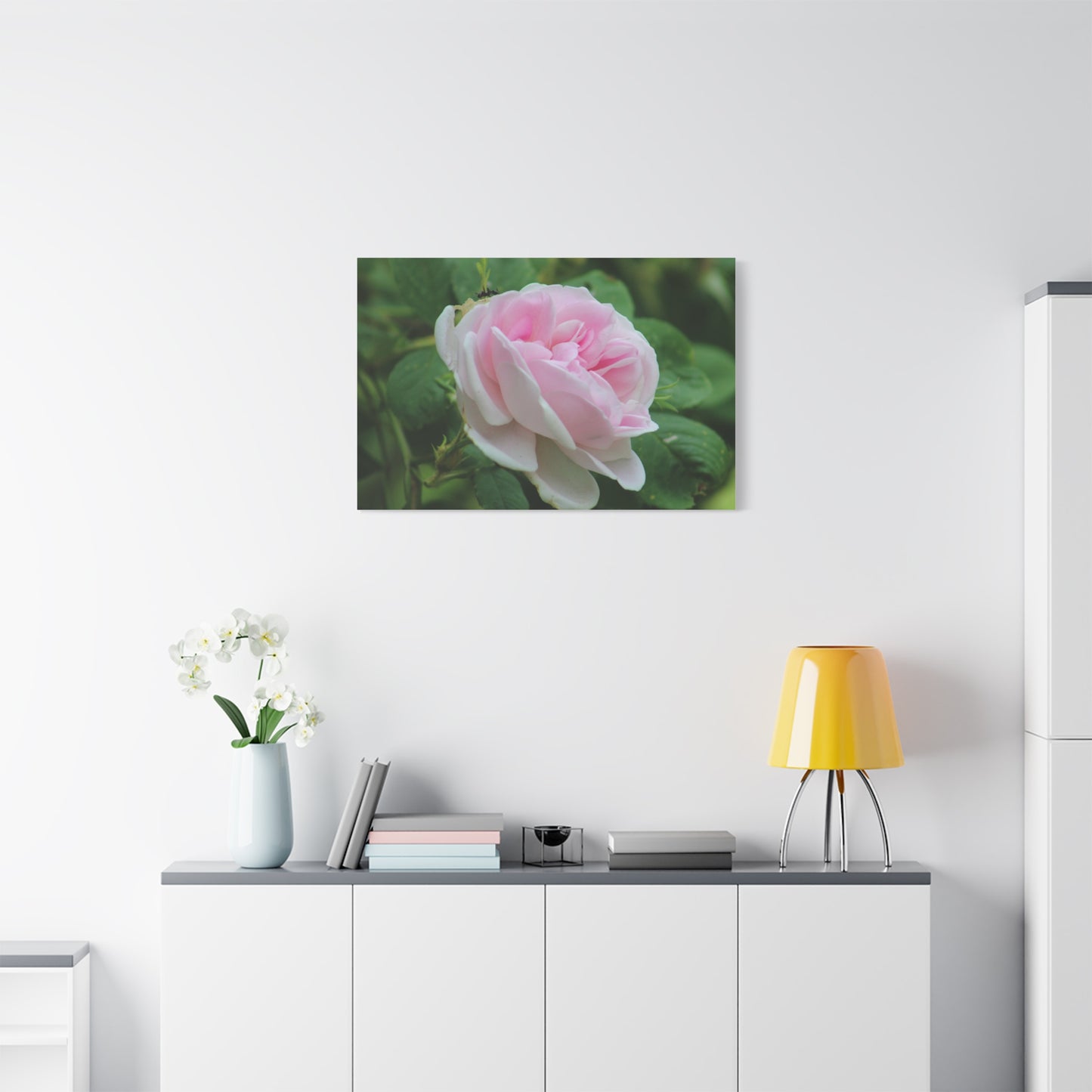 Floral Canvas Art Print, Beautiful Pink Rose, Wall Decor, Gift for Flower Lovers, Home Decoration, Living Room Art
